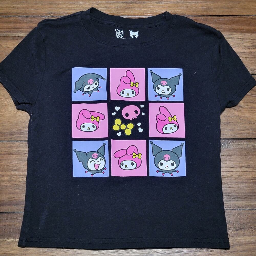 My Melody X Kuromi by Sanrio Black Tee - Size Large (12-14)